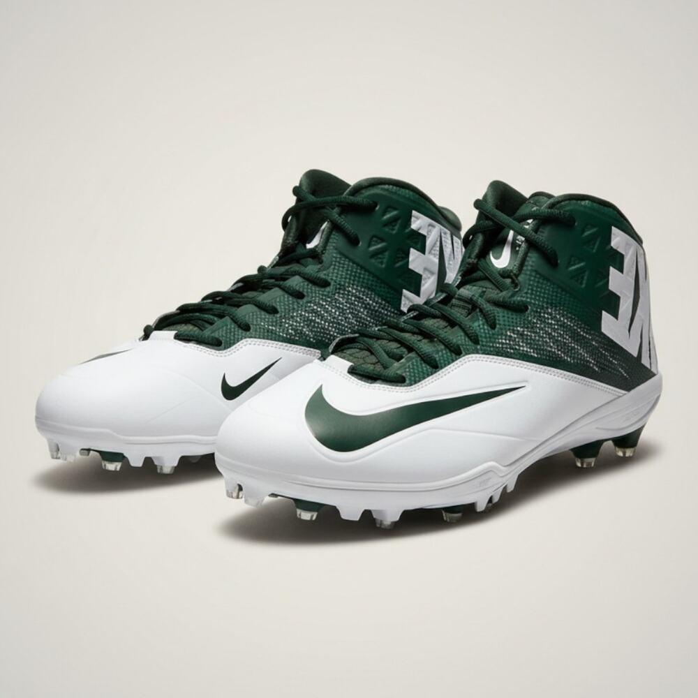 Nike Zoom Code Elite 3/4 TD Football Cleats Men's Size 16 Green White 603368-131